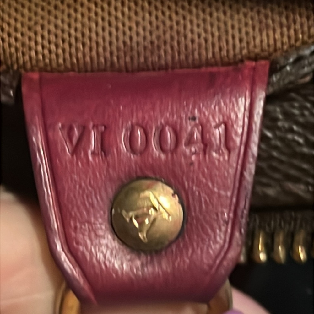 Louis Vuitton Brown and Purple Monogram Tote and matching wallet. - Picture 11 of 14